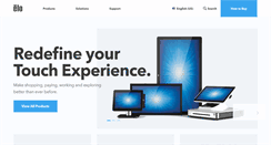 Desktop Screenshot of elotouch.com